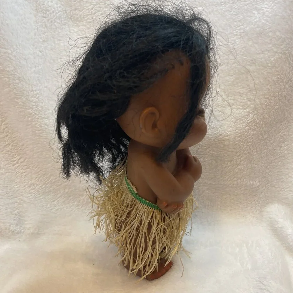 Hawaiian Hula Doll Vintage Sun Bunny Grass Skirt Hong Kong Tiki‎ Bar Luau Decor